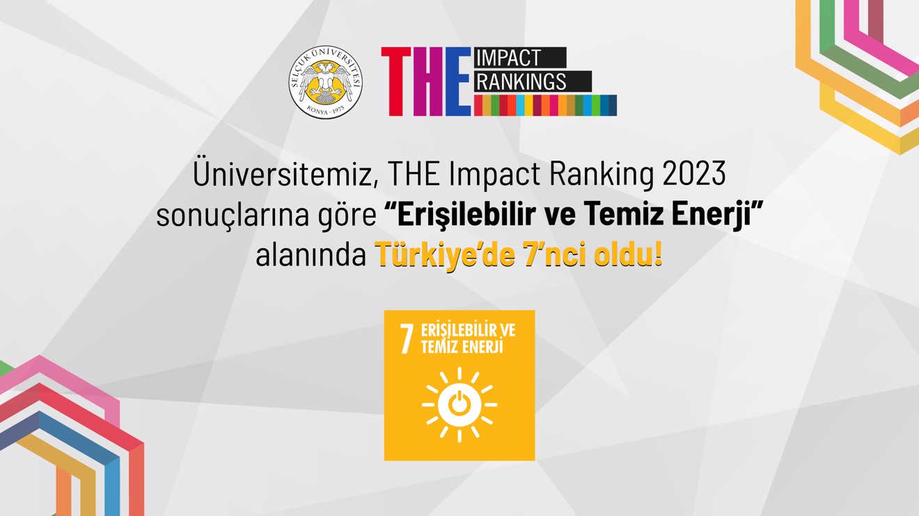 Selçuk Üniversitesi, yükselişini THE Impact Ranking 2023’te de sürdürdü